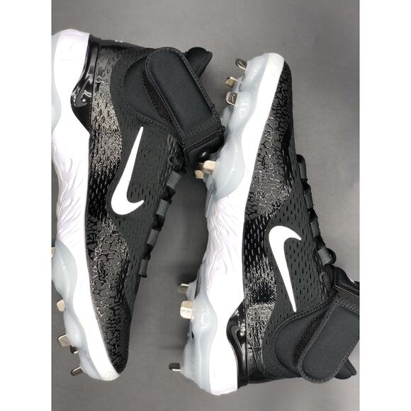 Nike Alpha Huarache Elite 4 MID Baseball Cleats Mens Size 8.5 Black DJ6520-011 main image 5